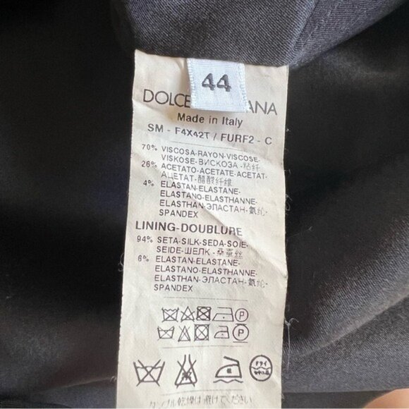 Dolce & Gabbana Black Silk Mini Skirt - Picture 4 of 4